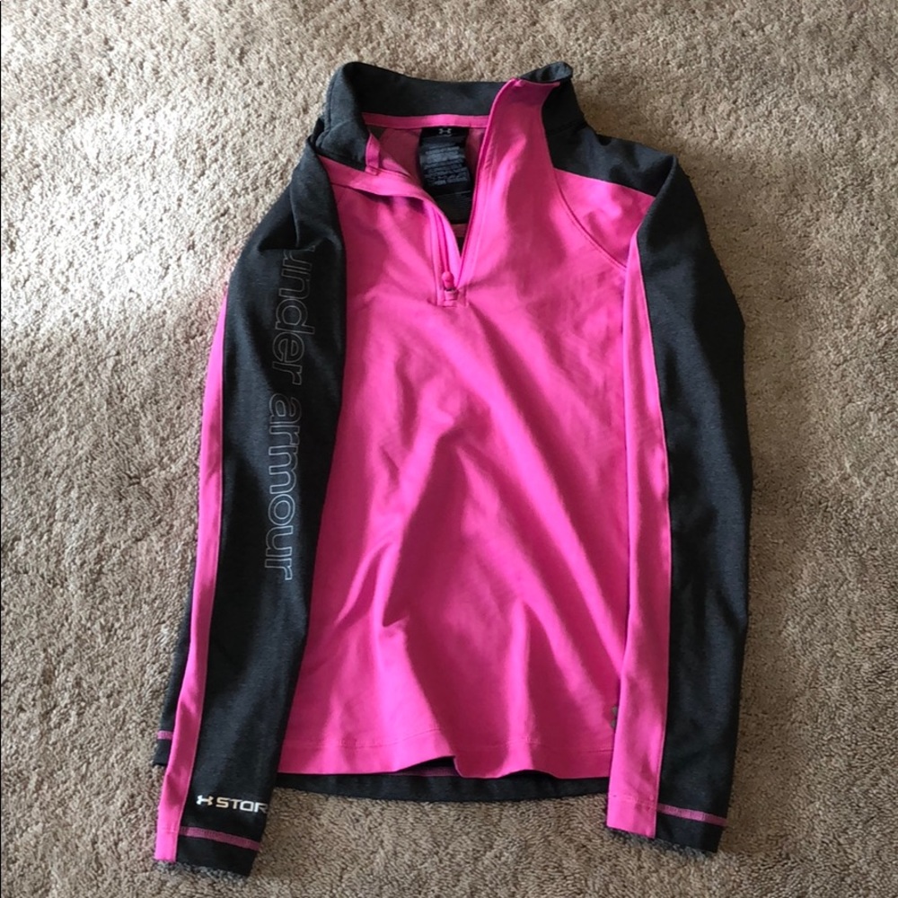 Girl YL Under Armour 1/4 zip pullover